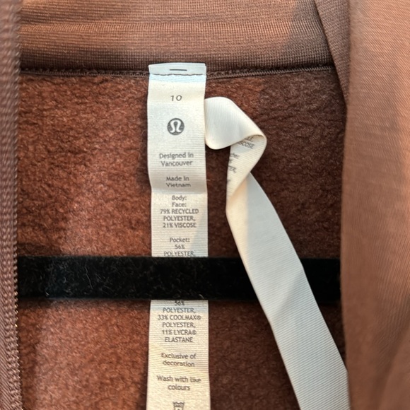 EUC Lululemon Looped Terry Fleece Half-Zip Hoodie - Picture 7 of 12